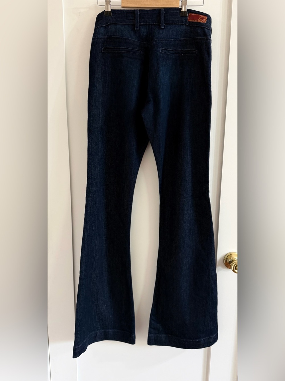 Ag Adriano Goldschmied The Goldie Dark Indigo Bell Bottom Jeans - Picture 5 of 8